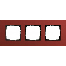 Рамка 3-постовая Gira Esprit Lenoleum-Multiplex красный 0213229