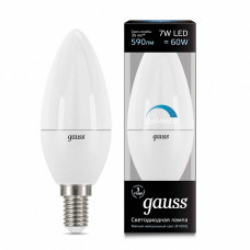 Лампа светодиодная диммируемая Gauss 1031 E14 7Вт 4100K 103101207-D